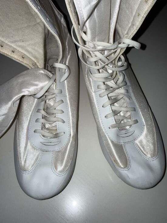 Title Boxing White Hi-Top Boxing Shoes Size 13 main image 7